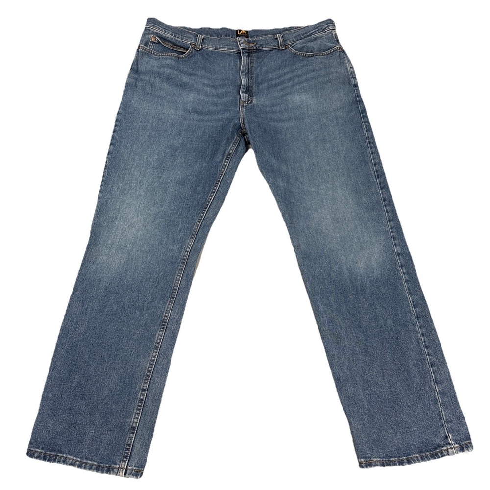 Lee Men‎ Relaxed Fit Straight Leg Blue Denim Jeans Size 41x30.5